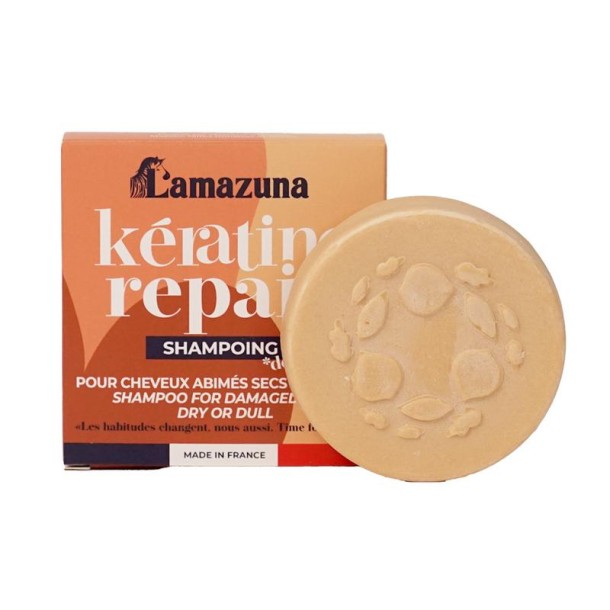 Lamazuna Shampoo bar keratin repair (63 Gram)