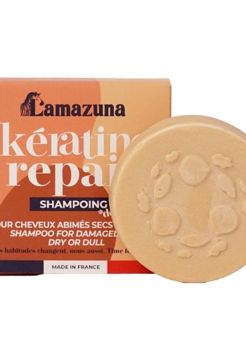 Lamazuna Shampoo bar keratin repair (63 Gram)
