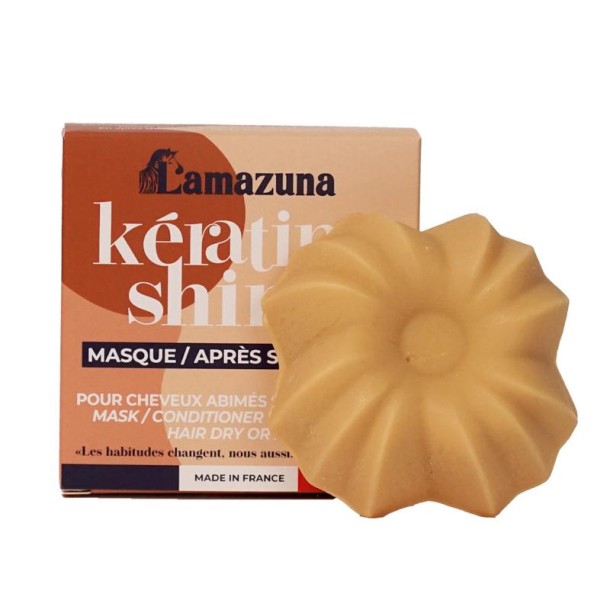 Lamazuna Mask/hair conditioner keratin shine bio (71 Gram)