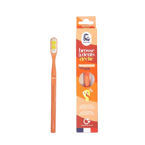 Lamazuna Toothbrush soft coral (1 Stuks)