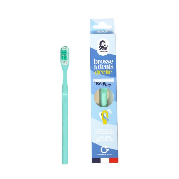 Lamazuna Toothbrush medium water green (1 Stuks)