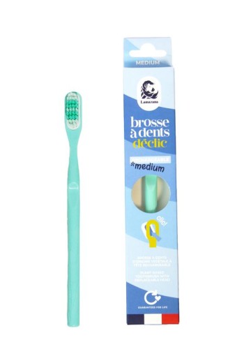 Lamazuna Toothbrush medium water green (1 Stuks)