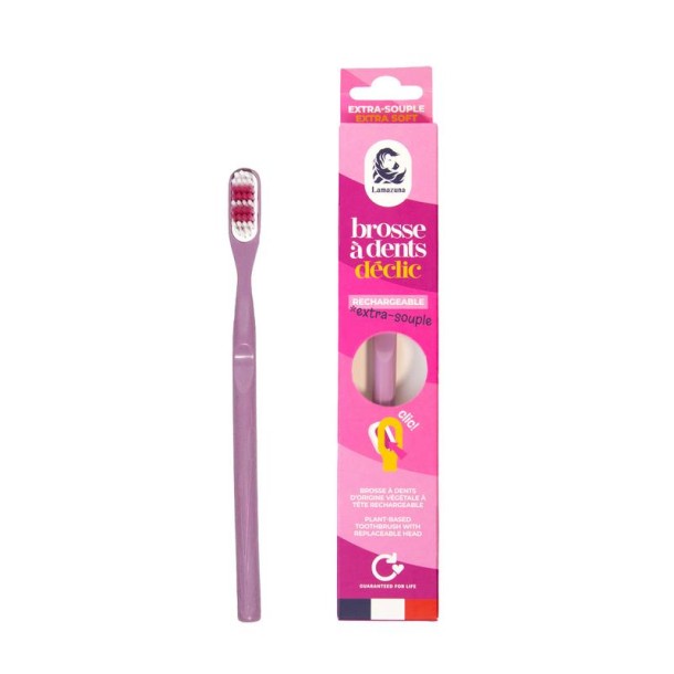 Lamazuna Toothbrush extra soft lilac (1 Stuks)