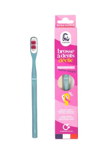 Lamazuna Toothbrush extra soft storm blue (1 Stuks)