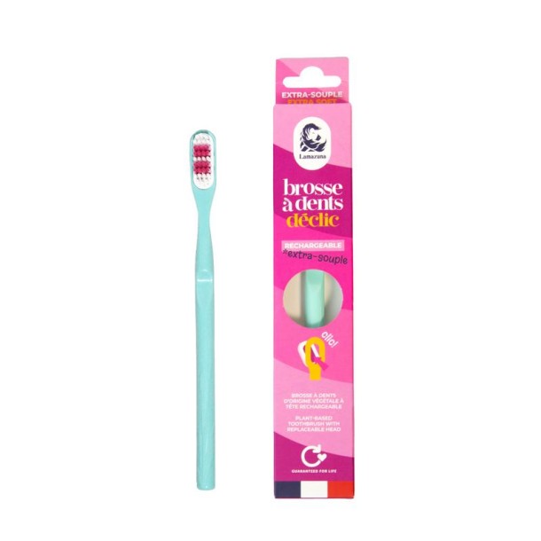 Lamazuna Toothbrush extra soft water green (1 Stuks)