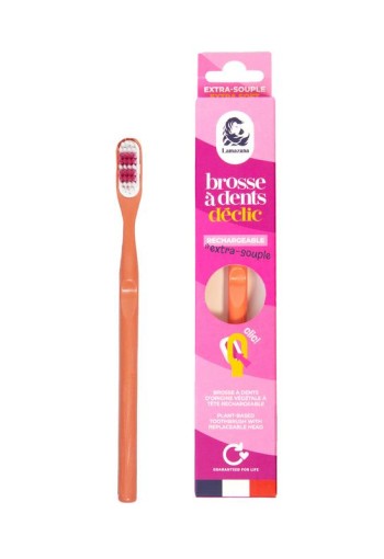 Lamazuna Toothbrush extra soft coral (1 Stuks)