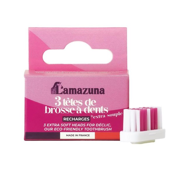 Lamazuna Set of 3 toothbrush heads XS (1 Stuks)