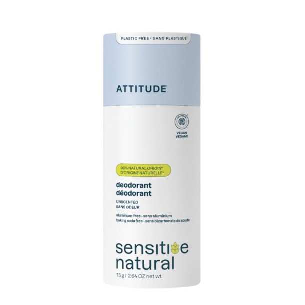 Attitude Deodorant baksoda vrij parfumvrij super leaves (75 Gram)