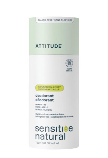 Attitude Deodorant baksoda vrij super leaves verse appel (75 Gram)
