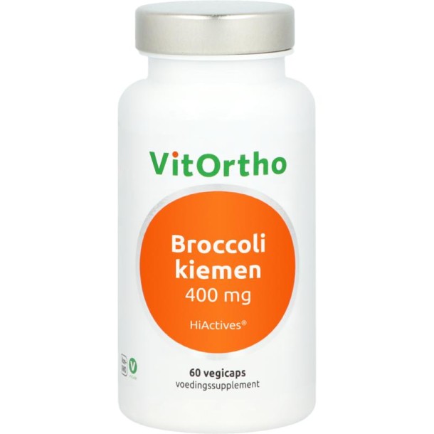 VitOrtho Broccolikiemen 400mg hi active (60 Vegetarische capsules)