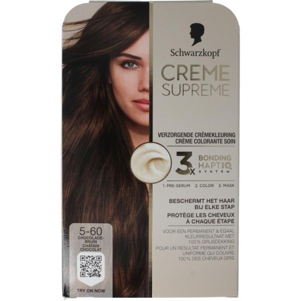 Schwarzkopf Creme supreme 5-60 bruin (1 Stuks)