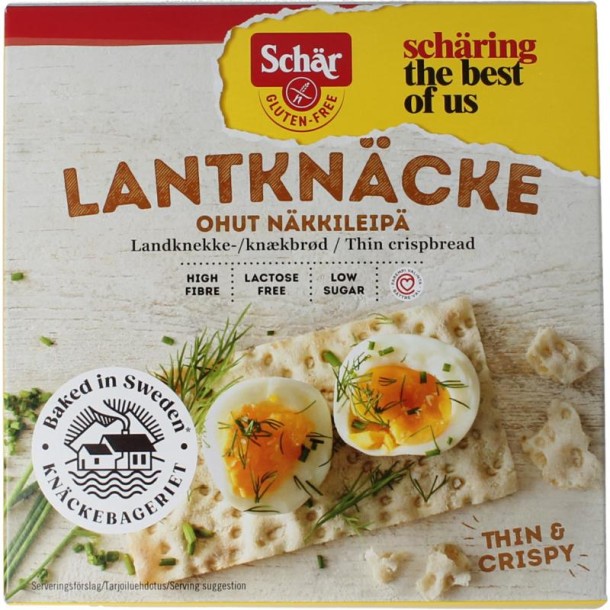 Schar Knackerbrod dun vezelrijk glutenvrij (230 Gram)
