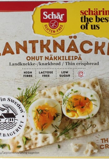 Schar Knackerbrod dun vezelrijk glutenvrij (230 Gram)