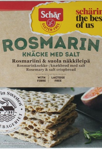 Schar Knackebrod rozemarijn zout glutenvrij (230 Gram)