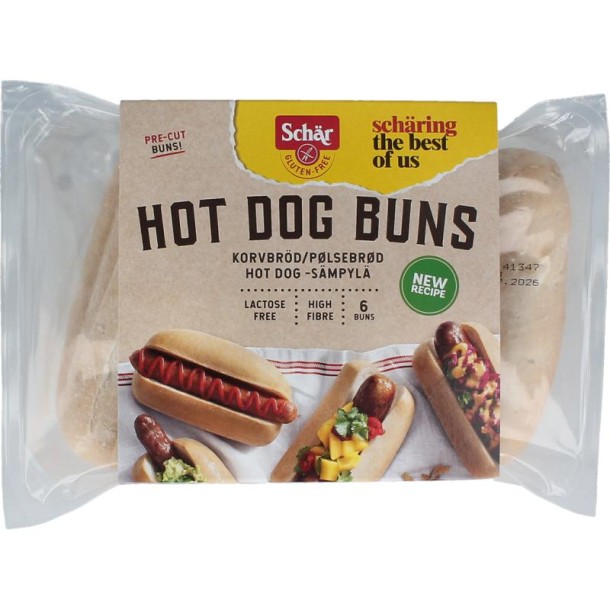 Schar Hotdog broodjes glutenvrij (240 Gram)