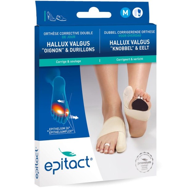 Epitact Hallux knobbel & eelt rechter voet maat M (1 Stuks)