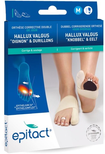 Epitact Hallux knobbel & eelt rechter voet maat M (1 Stuks)