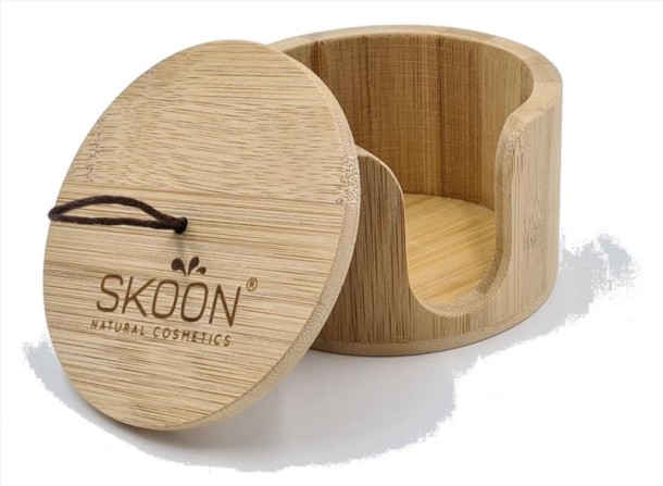 Skoon Face pad holder bamboo (1 Stuks)