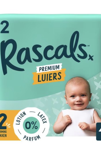 Rascals Premium Luiers Maat 2 4-8 KG 40 stuks