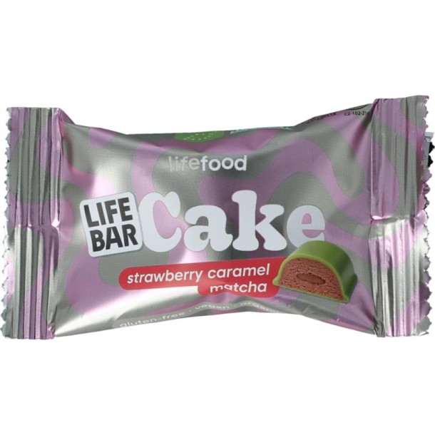 Lifefood Cake strawberry caramel matcha (35 Gram)
