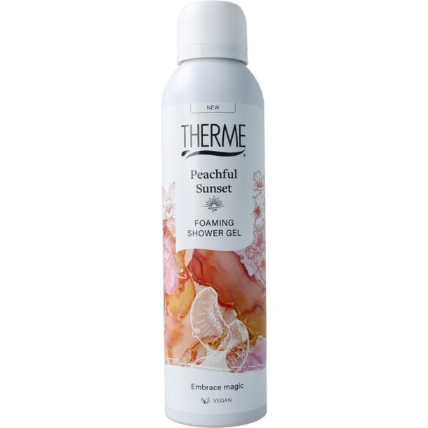 Therme Peachful sunset foaming shower gel 200 Milliliter