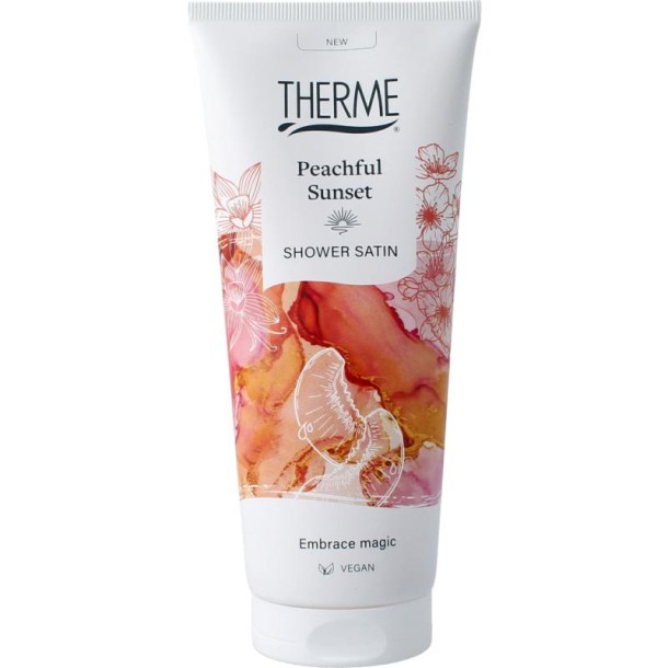 Therme Peachful sunset shower satin 200 Milliliter