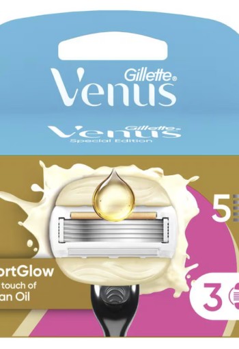 Gillette Venus Comfort Glow Argan Olie Navulmesjes 3 stuks