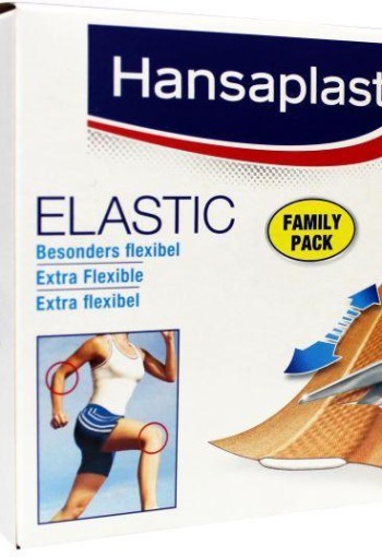 Hansaplast Elastic family 5m x 6cm 1 Stuks