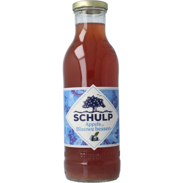 Schulp Appel & blauwe bessensap (750 Milliliter)