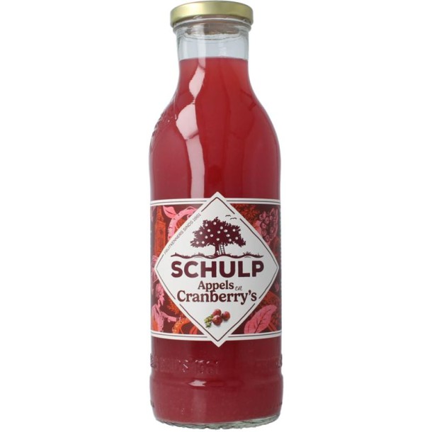 Schulp Appel & cranberrysap (750 Milliliter)