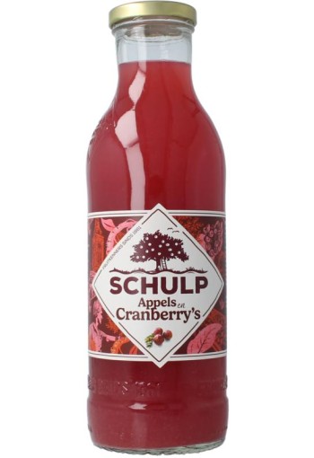Schulp Appel & cranberrysap (750 Milliliter)