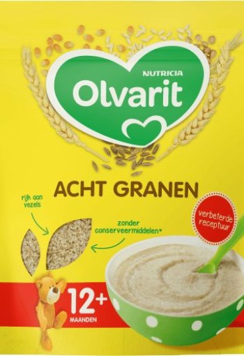 Olvarit Ontbijtpap 8 granen 12+ maanden 200 Gram