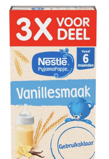 Nestle Pyjamapapje Vanille 3x250