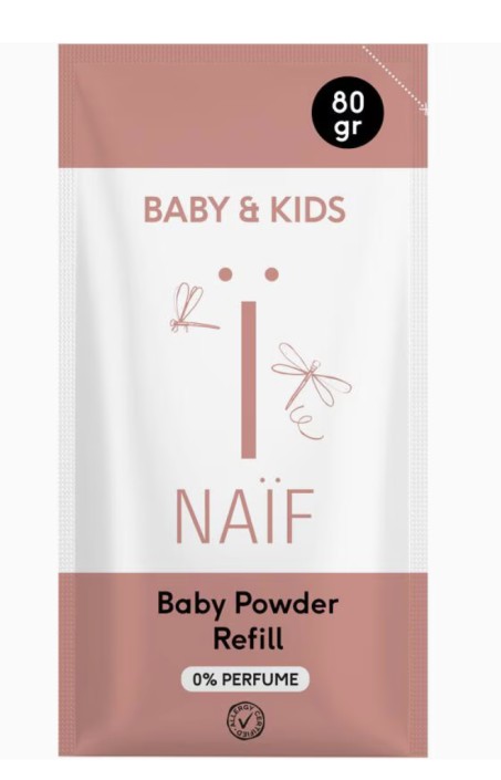 Naïf Baby & Kids Babypoeder Navulverpakking 80 gram