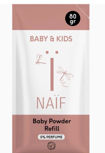 Naïf Baby & Kids Babypoeder Navulverpakking 80 gram