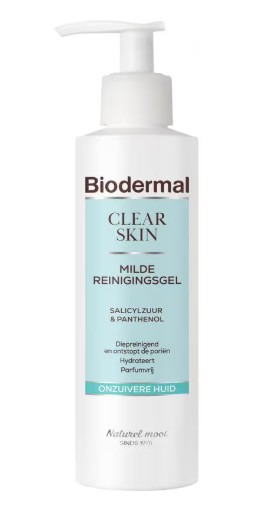 Biodermal Clear Skin Milde Reinigingsgel 200 ML