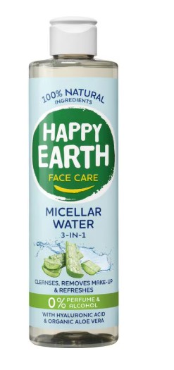 Happy Earth 100% Natuurlijke Face Care Micellair Water 3-In-1 300 ML