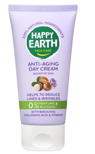 Happy Earth 100% Natuurlijke Face Care Anti-Age Day Cream 50 ML