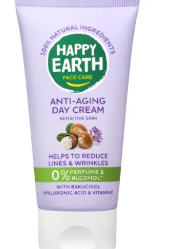 Happy Earth 100% Natuurlijke Face Care Anti-Age Day Cream 50 ML
