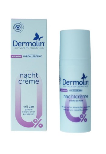 Dermolin Nachtcreme anti-aging flacon (50 Milliliter)