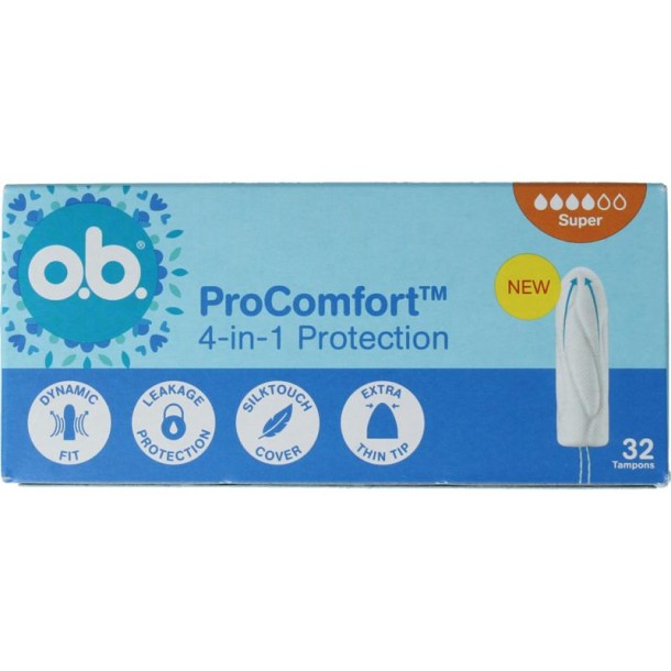 OB Tampons pro comfort advanced super (32 Stuks)