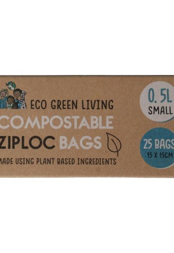 Eco Green Living Bewaarzakjes hersluitbaar 0.5 liter (15 Stuks)