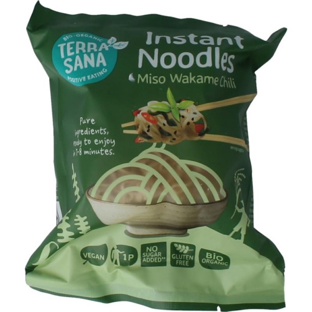 TerraSana Instant noodles wakame chili (90 Gram)