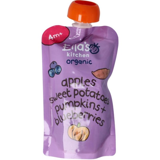 Ella's Kitchen Sweet potato pumpkin apple blueberrry 4+ mnd bio (120 Gram)
