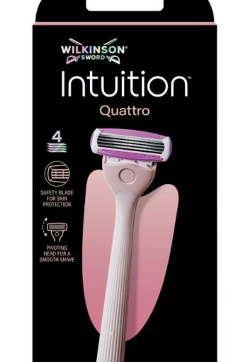 Wilkinson Sword Intuition Quattro For Woman Scheersysteem Met 1 Navulmesje