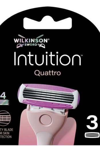 Wilkinson Sword Intuition Quattro for Women Navulmesjes 3 stuks