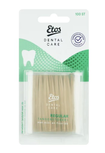 Etos Houten Tandenstokers Regular 100 stuks