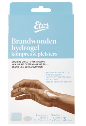 Etos Doosje met 1x Hydrogel Kompres + 2x Hydrogel Pleisters