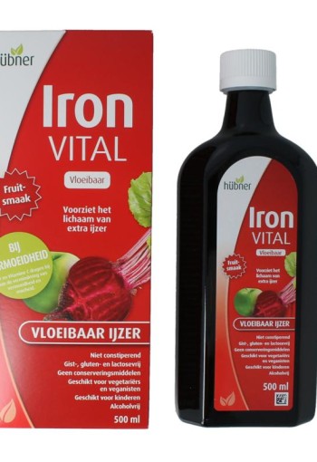 Hubner Iron vital vloeibaar ijzer XL (500 Milliliter)