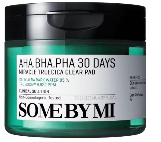 SOME BY MI AHA BHA PHA 30 Days Miracle Truecica Clear Pad 70 stuks